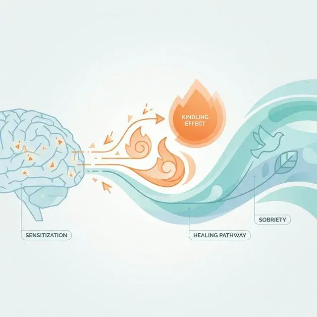 किंडलिंग प्रभाव: क्यों हर रिलैप्स कठिन होता जाता है (और इसे कैसे रोकें)